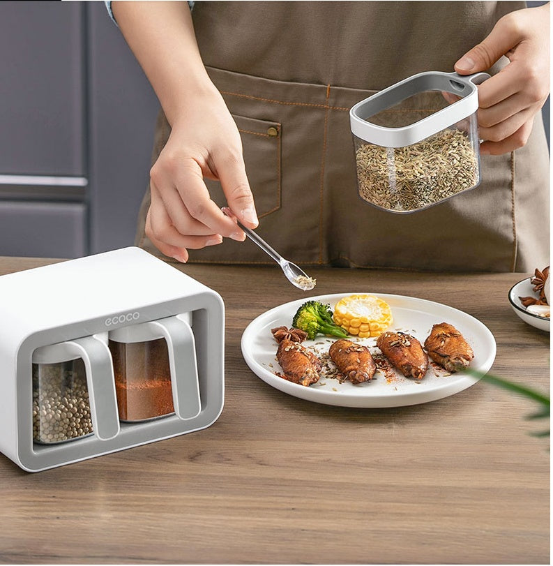 Household Wall-Mounted Kitchen Spice Rack