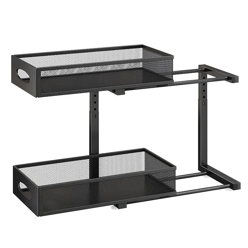 Pull-out Double-layer Storage Rack Jar | Witty Haus & Co