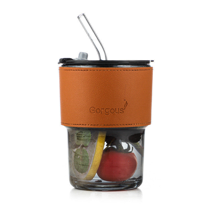 Mini Bamboo Glass Coffee Cup