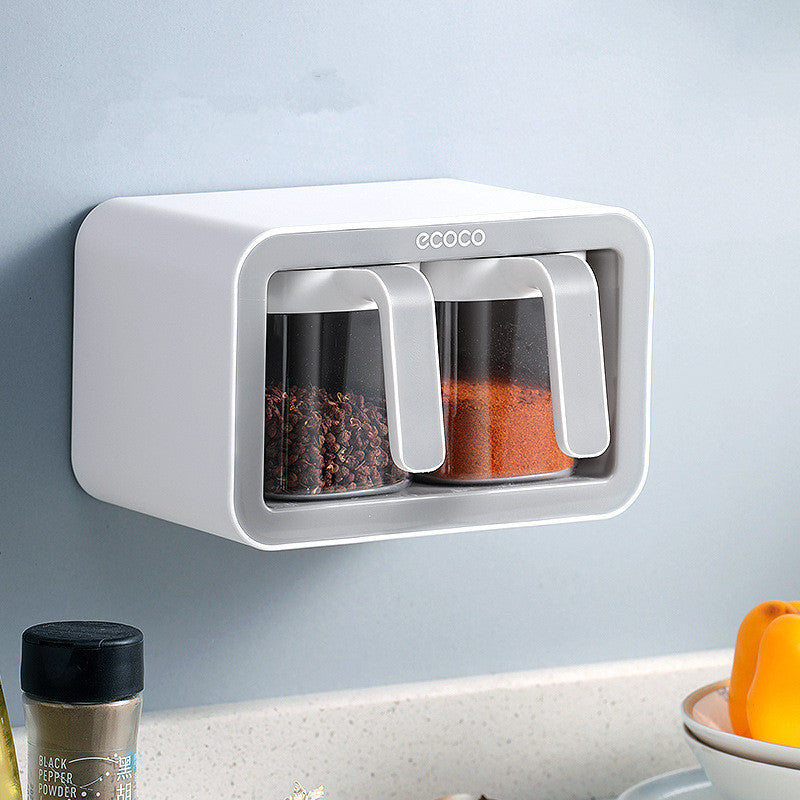 Household Wall-Mounted Kitchen Spice Rack