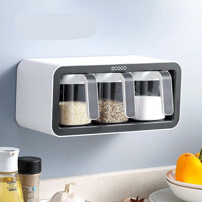 Household Wall-Mounted Kitchen Spice Rack
