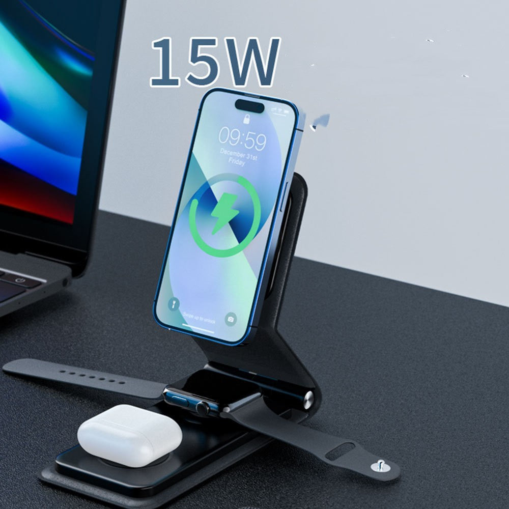 3-in-1 Folding Magnetic Wireless Charger