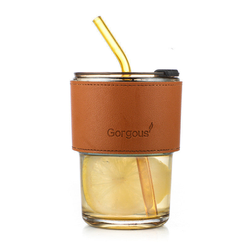 Mini Bamboo Glass Coffee Cup
