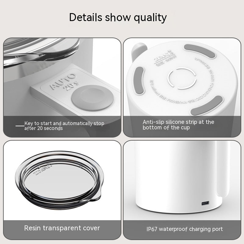 Portable Automatic Magnetic Stirring Coffee Cup