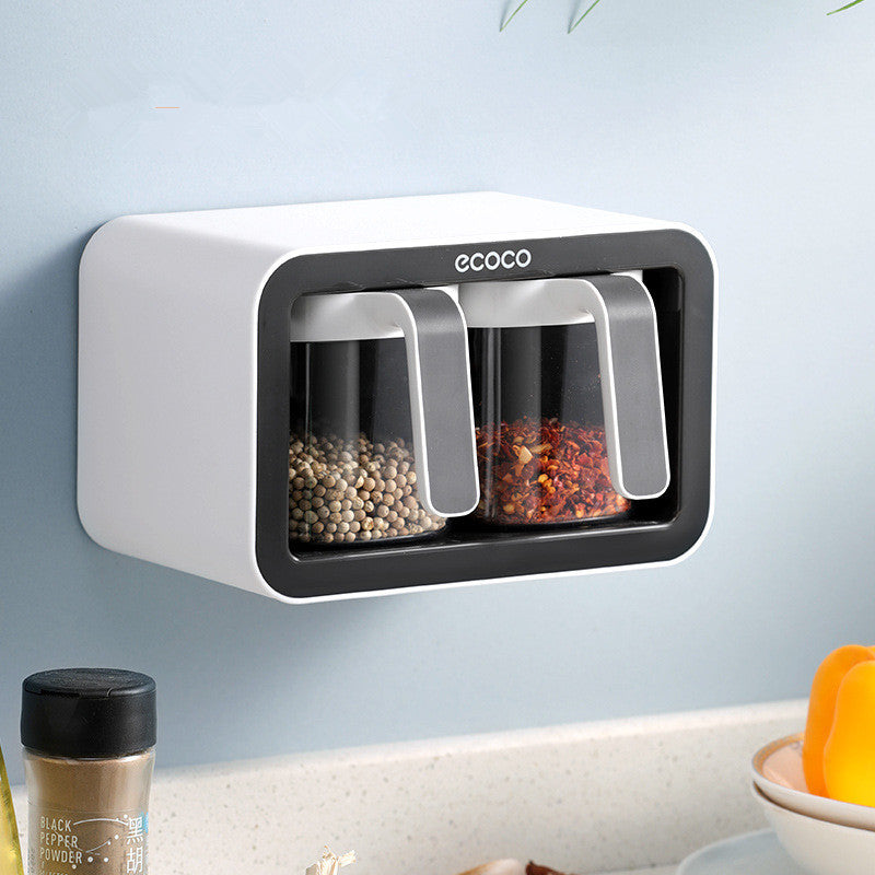 Household Wall-Mounted Kitchen Spice Rack
