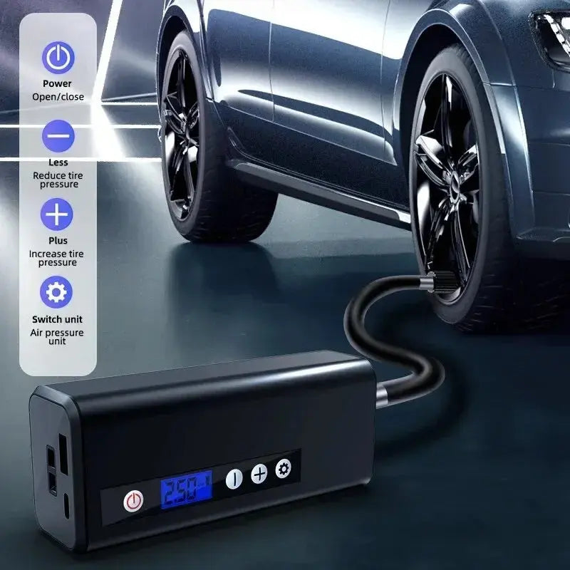 4000mAh Portable K8 Electric Tire Inflator | Witty Haus & Co