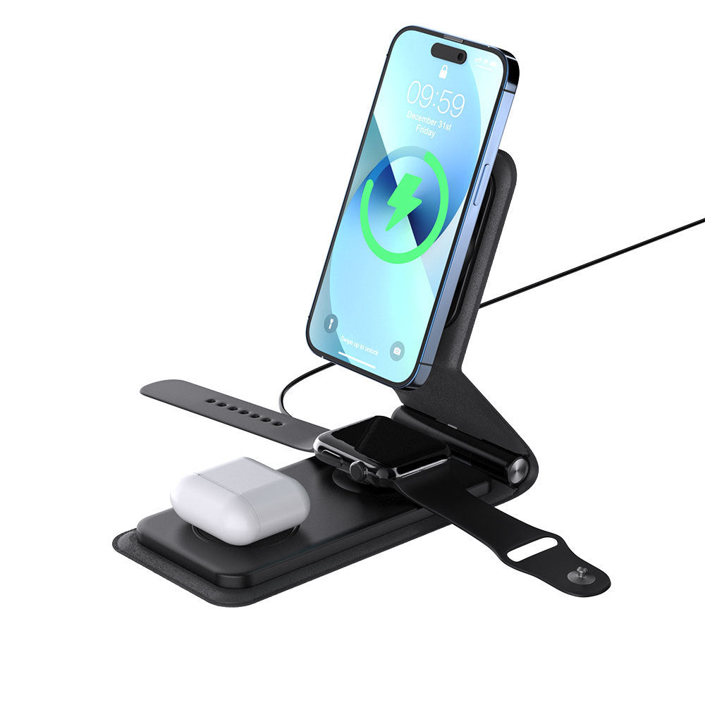 3-in-1 Folding Magnetic Wireless Charger