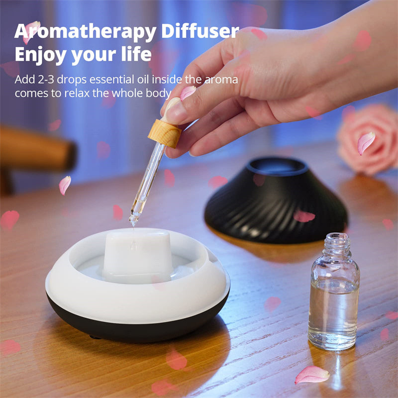 USB Volcanic Flame Aroma Diffuser With Color Light