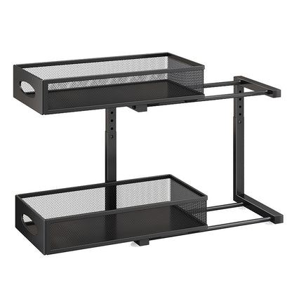 Pull-out Double-layer Storage Rack Jar