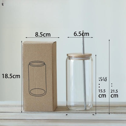 Bamboo Smoothie Jar Lid With Straw