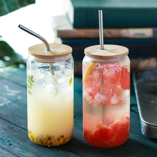 Bamboo Smoothie Jar Lid With Straw