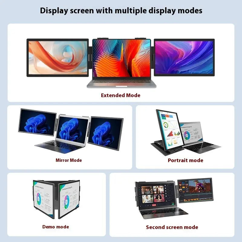 14-inch Portable Dual-screen Laptop With Expansion Screen - My Store