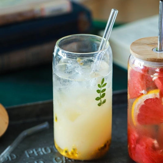 Bamboo Smoothie Jar Lid With Straw