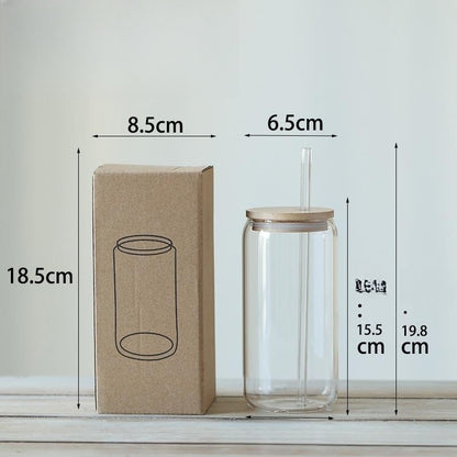 Bamboo Smoothie Jar Lid With Straw