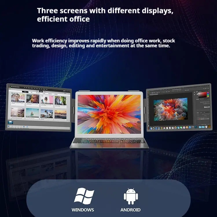 14-inch Portable Dual-screen Laptop With Expansion Screen - My Store